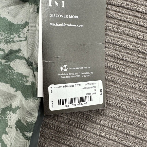 Michael Strahan Hybrid Board Shorts Men 30 Camo Polyester Beach Outdoors Weekend - Picture 6 of 9